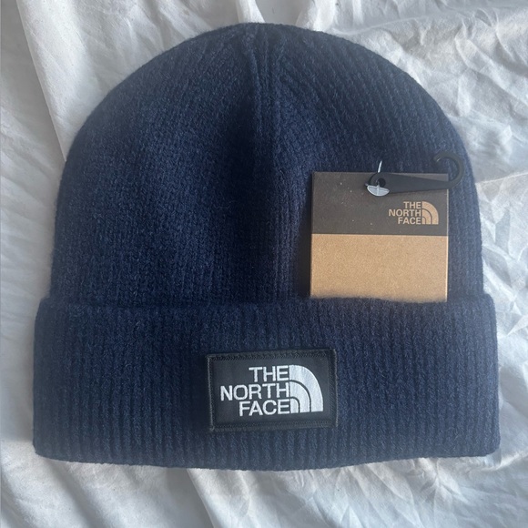 The North Face Navy Blue Knit Beanie - Picture 1 of 1